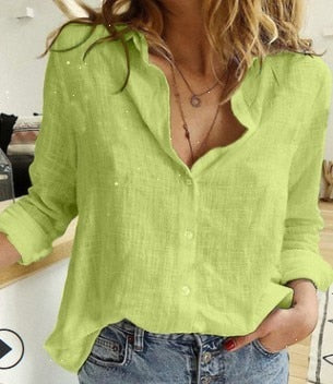 Women’s Oversized Cotton Button up Blouse