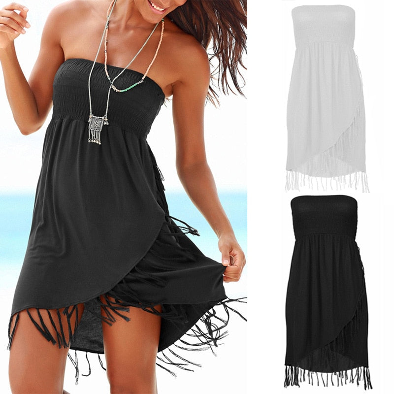 Strapless Beach Cover Up