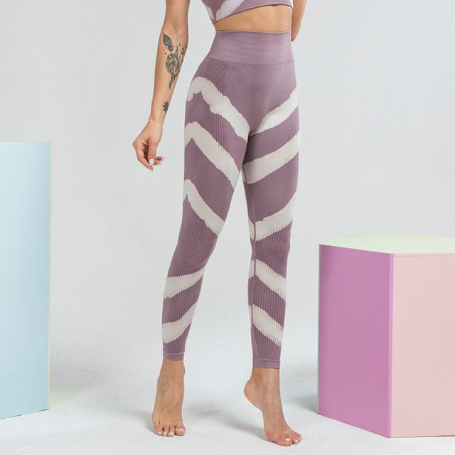 Tie Dye Seamless High Waist Yoga Set or Separates
