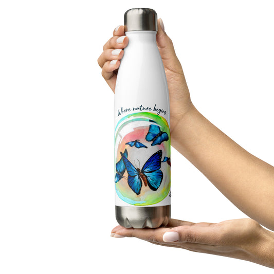 Where nature begins...Stainless Steel Water Bottle