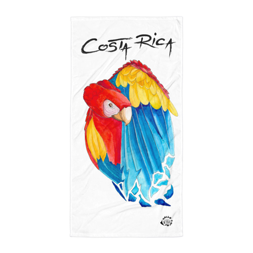 SC Sitting Macaw Beach Towel