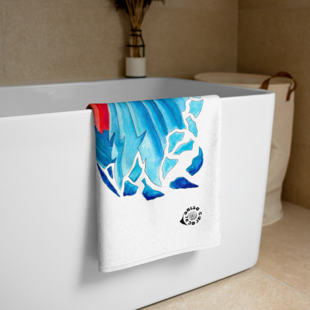 SC Sitting Macaw Beach Towel