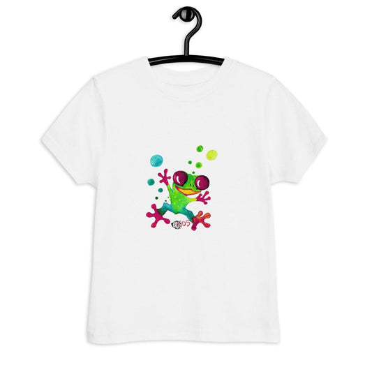 Kids Jungle Frog T-Shirt — Soft Tropical Wildlife Tee for Boys & Girls | US Tico