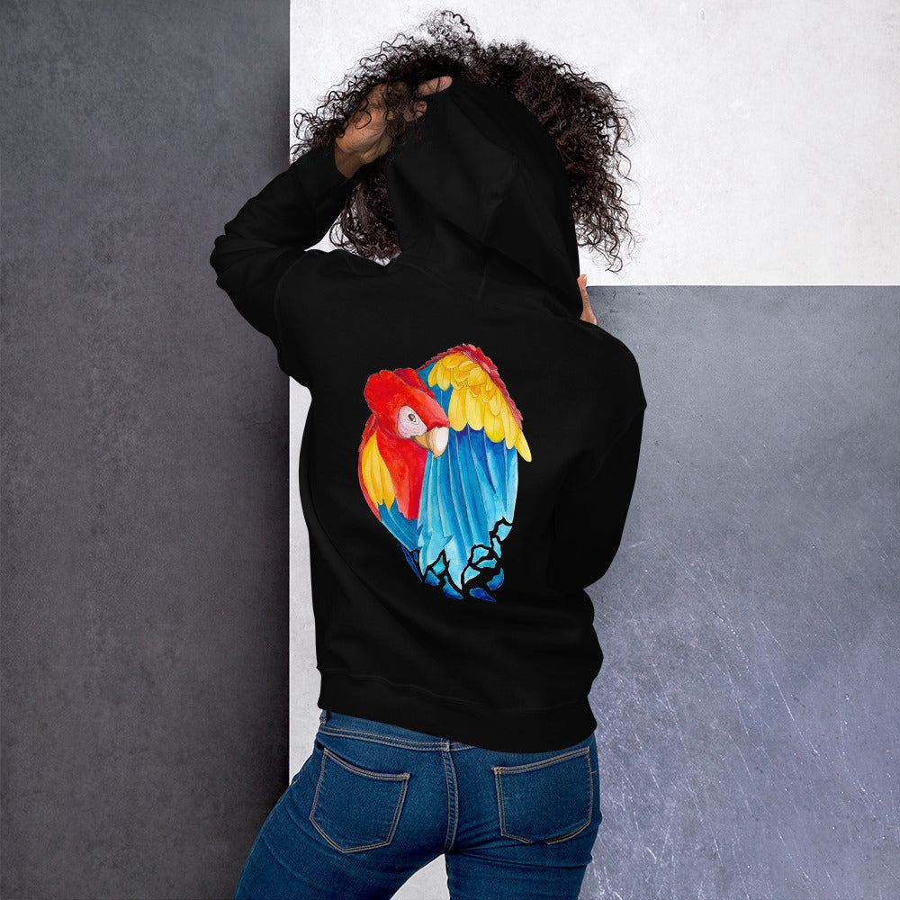 SC Sitting  Macaw Unisex Hoodie