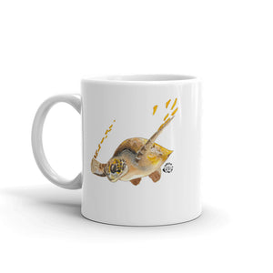SC Sea Turtle White glossy mug