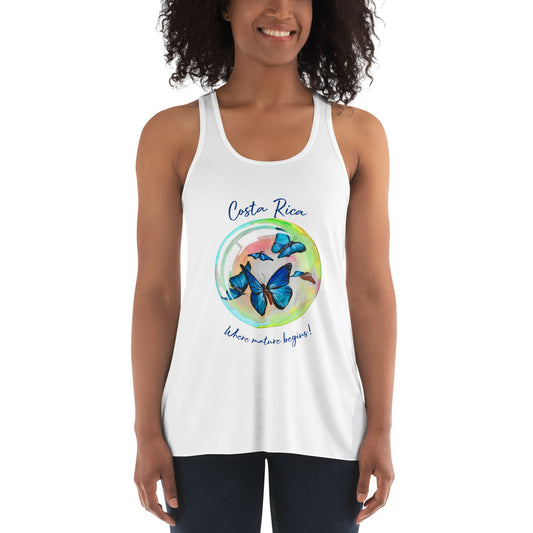 Where nature begins...Women's Flowy Racerback Tank