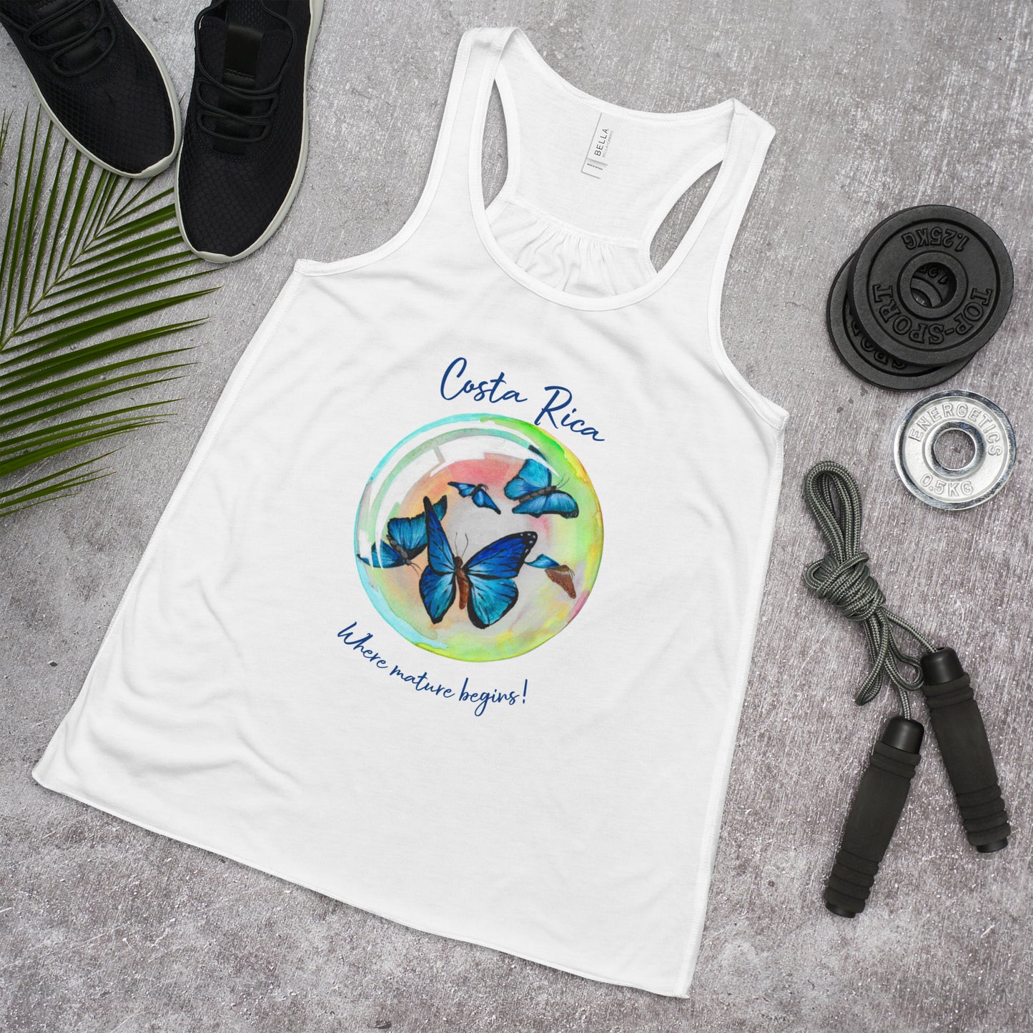 Where nature begins...Women's Flowy Racerback Tank