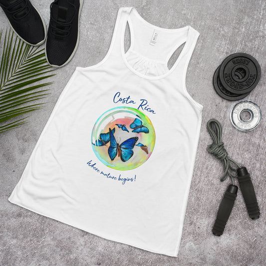 Where nature begins...Women's Flowy Racerback Tank